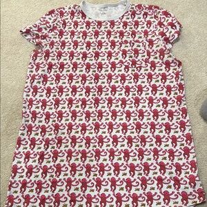 Kids' Pink Monkey Print T-Shirt